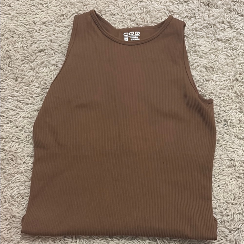 Brown Sleeveless body suit